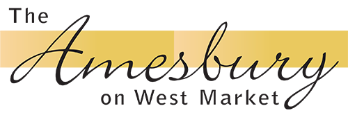 The Amesbury on West Market logo, link to home